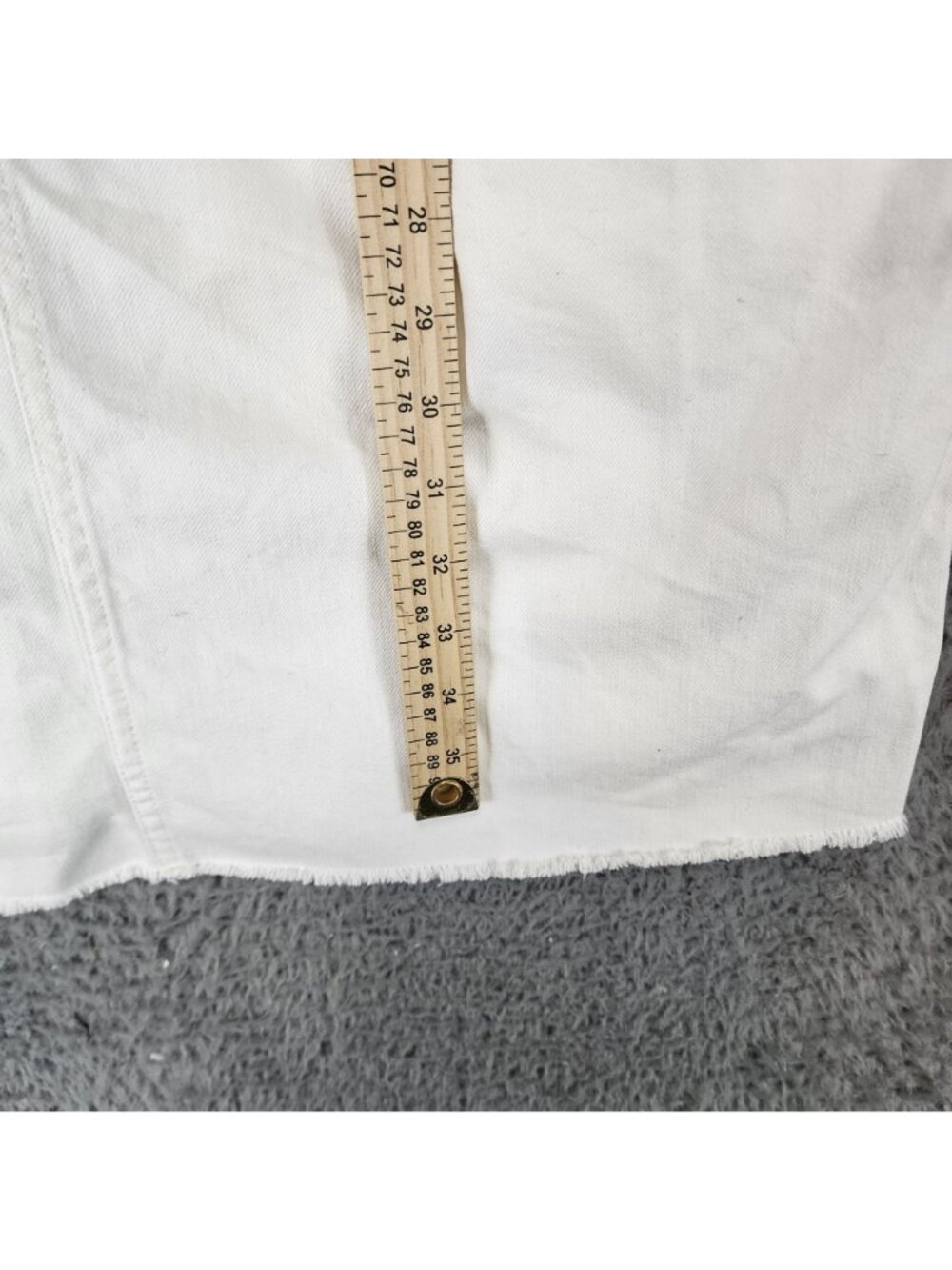 J. Crew Dress Womens 8 Cream Denim Sleeveless 100% Cotton *Read* - Picture 6 of 10